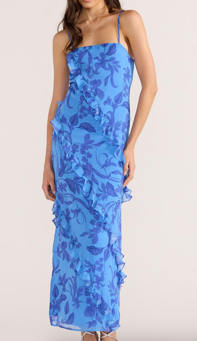 MINKPINK Jeanne Ruffle Maxi Dress