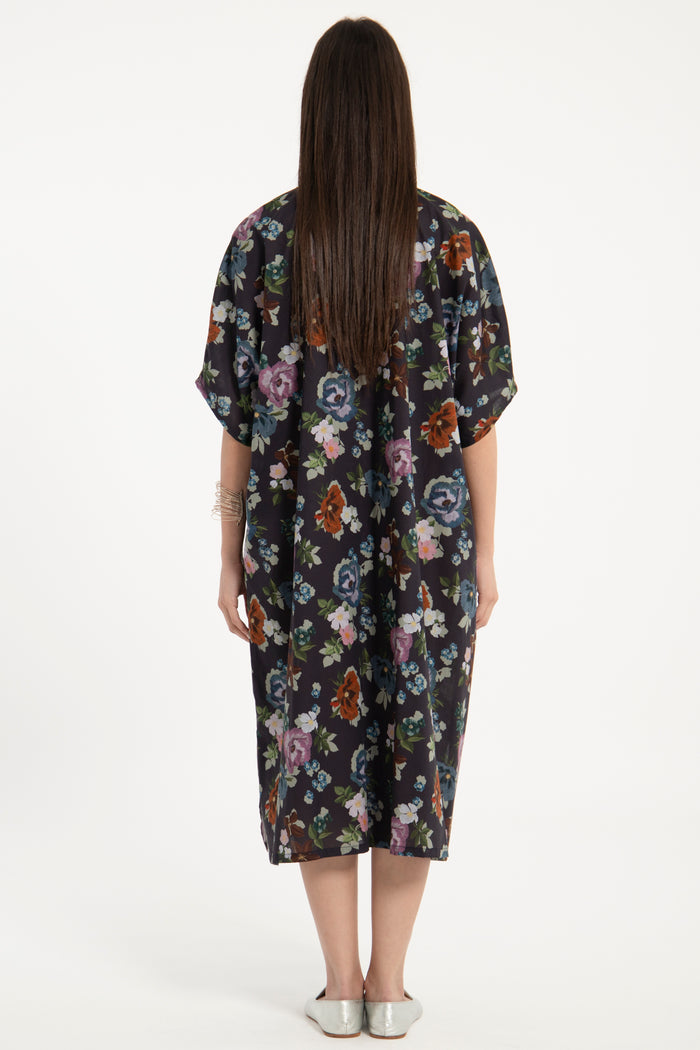 Mira Floral Pleat Dress