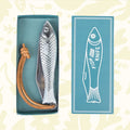 Molly Jogger Fingerling Fish Knife: folding, legal UK postage, blue box, leather loop. 18+ age check. Premium fishing gear.