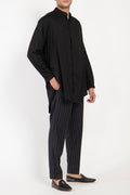 Mounir Cotton Black Shirt