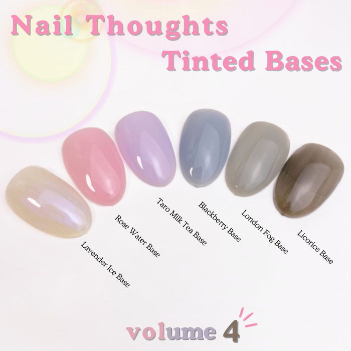 Nail thoughts Tinted Base Bundle VOL. 4 NTB-30 — NTB-35, set of 6 NTB Base Nail Thoughts