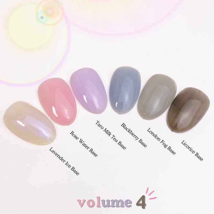 Nail thoughts Tinted Base Bundle VOL. 4 NTB-30 — NTB-35, set of 6 NTB Base Nail Thoughts