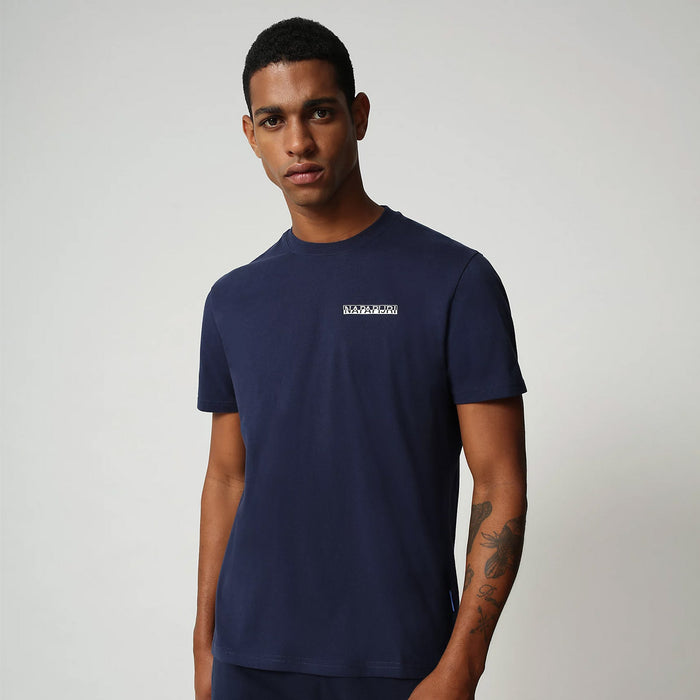 Napapijri - S-Surf Logo T-Shirt in Medieval Blue - Nigel Clare