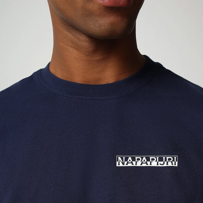 Napapijri - S-Surf Logo T-Shirt in Medieval Blue - Nigel Clare