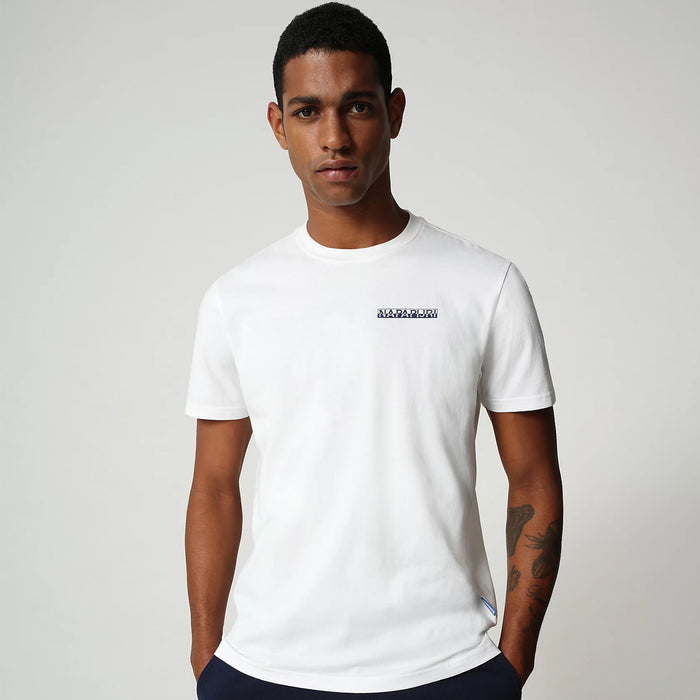 Napapijri - S-Surf Logo T-Shirt in White - Nigel Clare