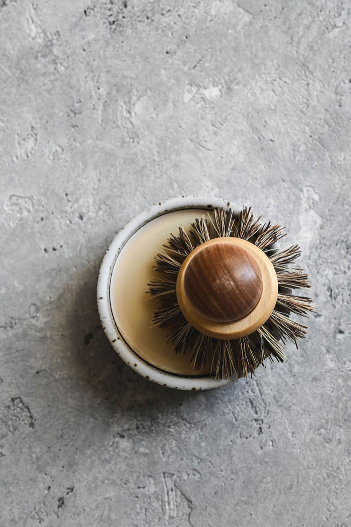 Natural Solid Dish Soap and Ceramic Dish