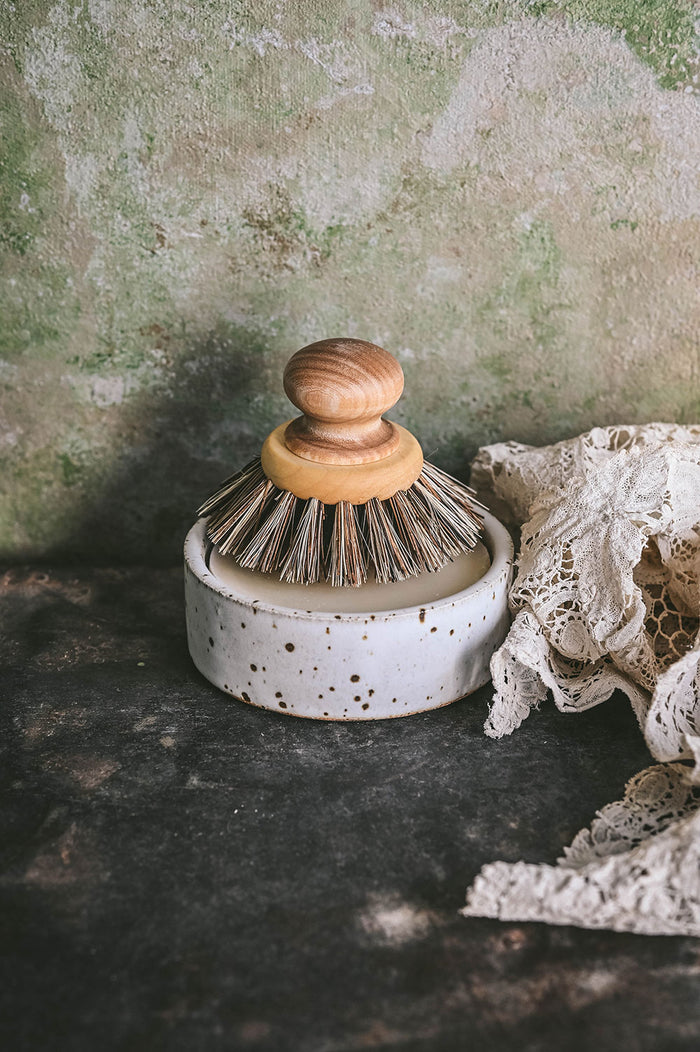 Natural Solid Dish Soap and Ceramic Dish