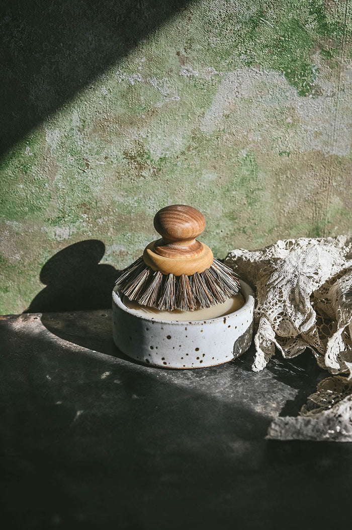Natural Solid Dish Soap and Ceramic Dish