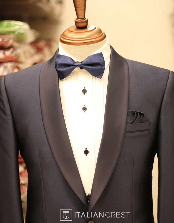 Navy Blue 2-Piece Tuxedo Suit