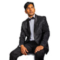 New Classic Black Floral Men's Blazer-XX-1008 - SimonVon Shop
