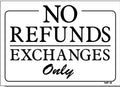 No Refunds-Exchanges Only Sign, NF2