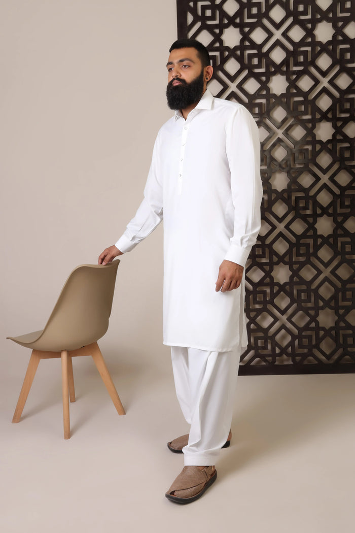NOOR-E-AFLAAK ( PEARL WHITE ) - Durins Placket