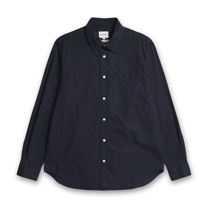 Norse Projects - Algot Twill Shirt in Navy - Nigel Clare