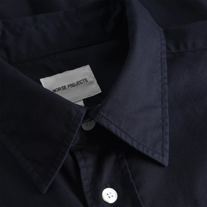 Norse Projects - Algot Twill Shirt in Navy - Nigel Clare