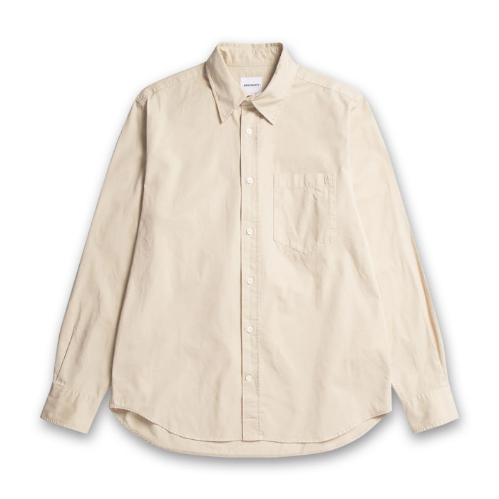 Norse Projects - Algot Twill Shirt in Oatmeal - Nigel Clare