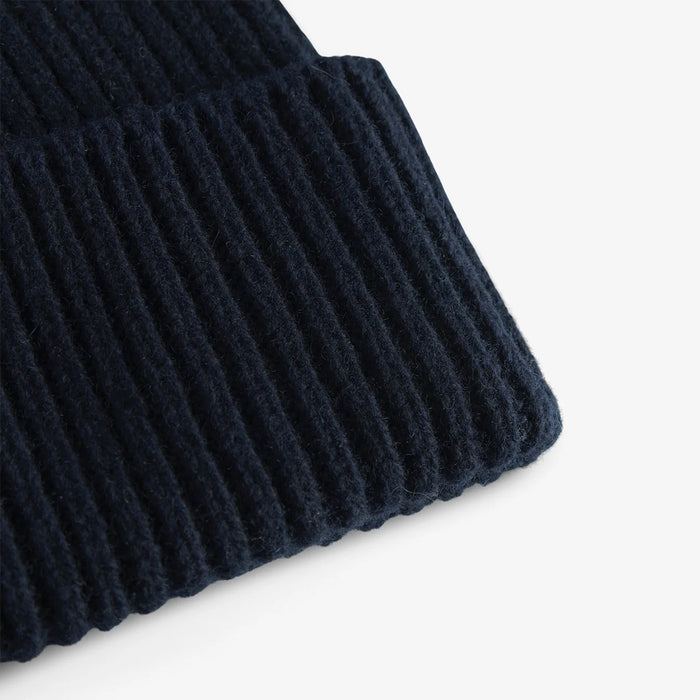 Norse Projects - Cashmere Rib Beanie in Dark Navy - Nigel Clare