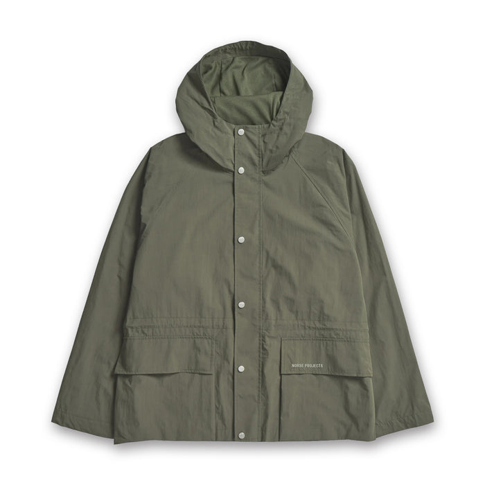 Norse Projects - Herluf Tech Poplin Jacket in Ivy Green - Nigel Clare