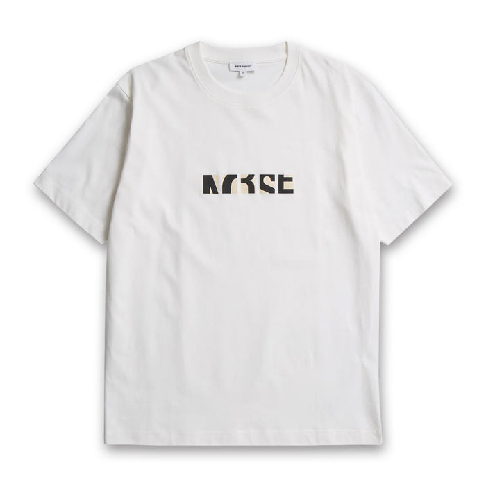 Norse Projects - Johannes Zoom Print T-Shirt in White - Nigel Clare