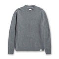 Norse Projects - Lambswool Crew Neck Sweater in Grey Melange - Nigel Clare