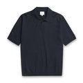 Norse Projects - Leif Cotton Linen Polo in Navy - Nigel Clare