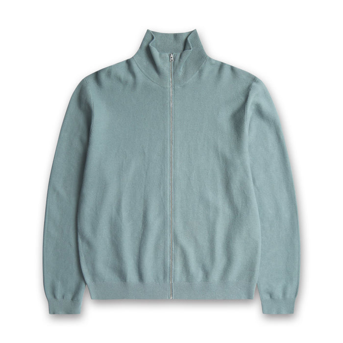 Norse Projects - Links Cotton Linen Zip Jacket in Greyish Blue - Nigel Clare