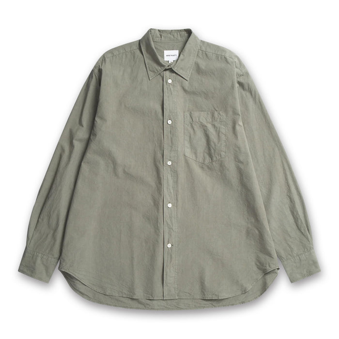 Norse Projects - Mo Cotton Tencel Shirt in Khaki - Nigel Clare