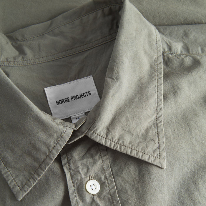 Norse Projects - Mo Cotton Tencel Shirt in Khaki - Nigel Clare
