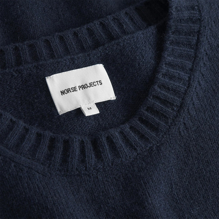 Norse Projects - Sigfred Cashmere Sweater in Dark Navy - Nigel Clare