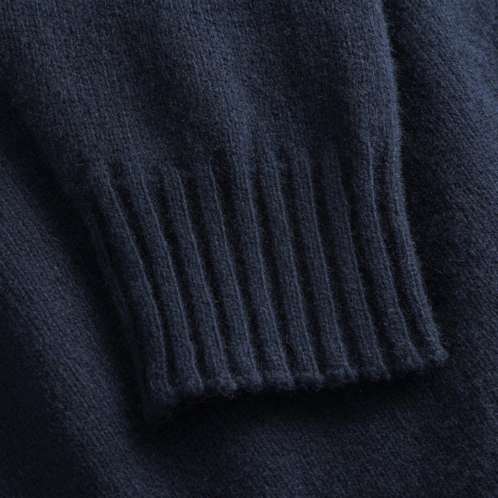 Norse Projects - Sigfred Cashmere Sweater in Dark Navy - Nigel Clare