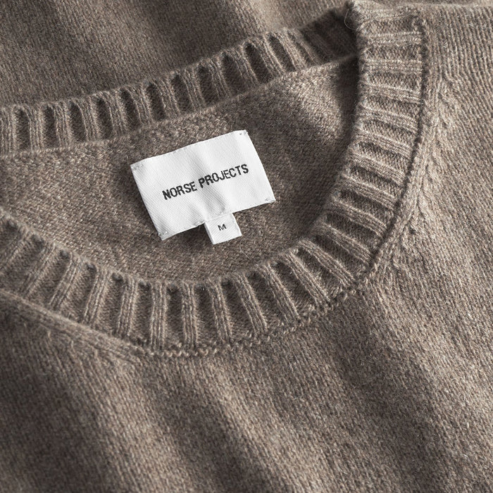 Norse Projects - Sigfred Cashmere Sweater in Taupe - Nigel Clare