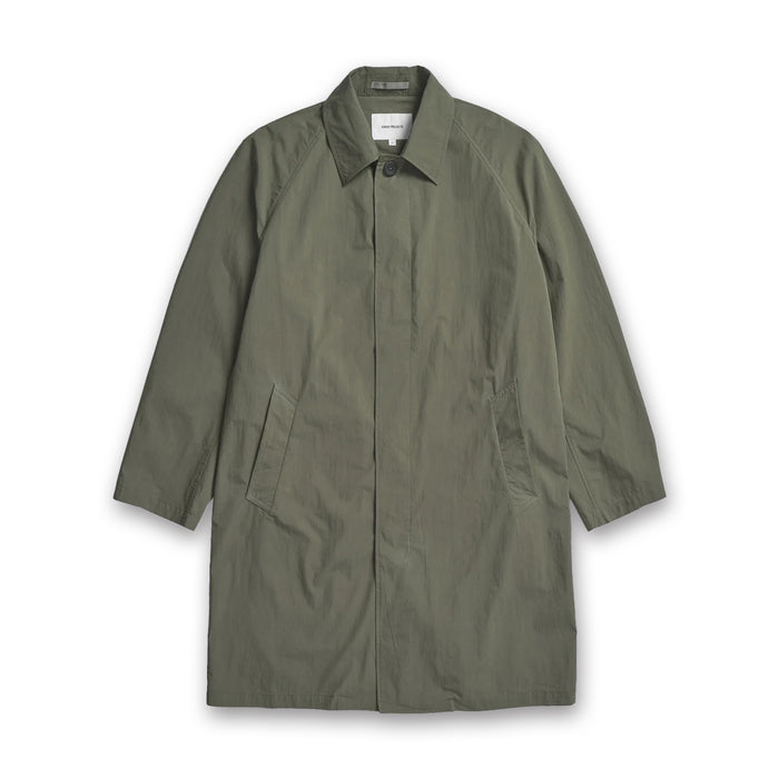 Norse Projects - Vargo Tech Poplin Mac in Ivy Green - Nigel Clare