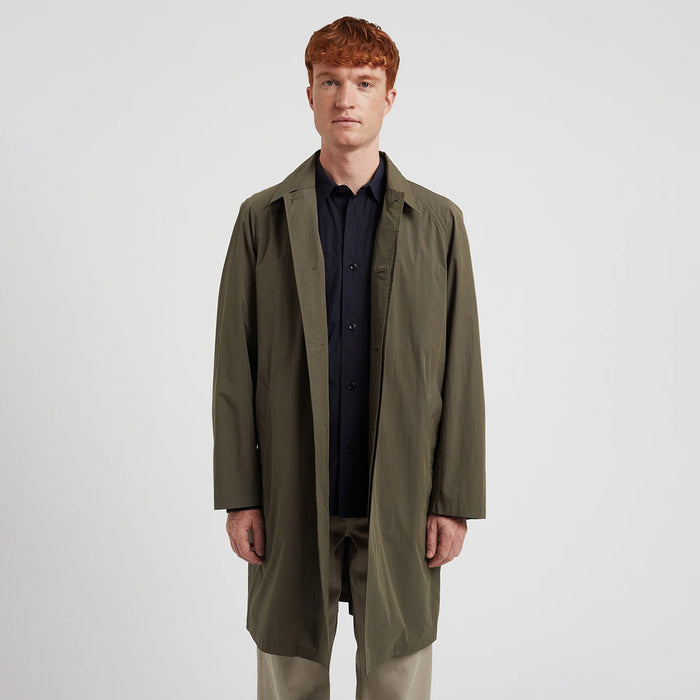 Norse Projects - Vargo Tech Poplin Mac in Ivy Green - Nigel Clare