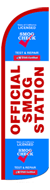 OFFICIAL SMOG STATION WINDLESS SWOOPER FLAG, 11-1/2' X 3'