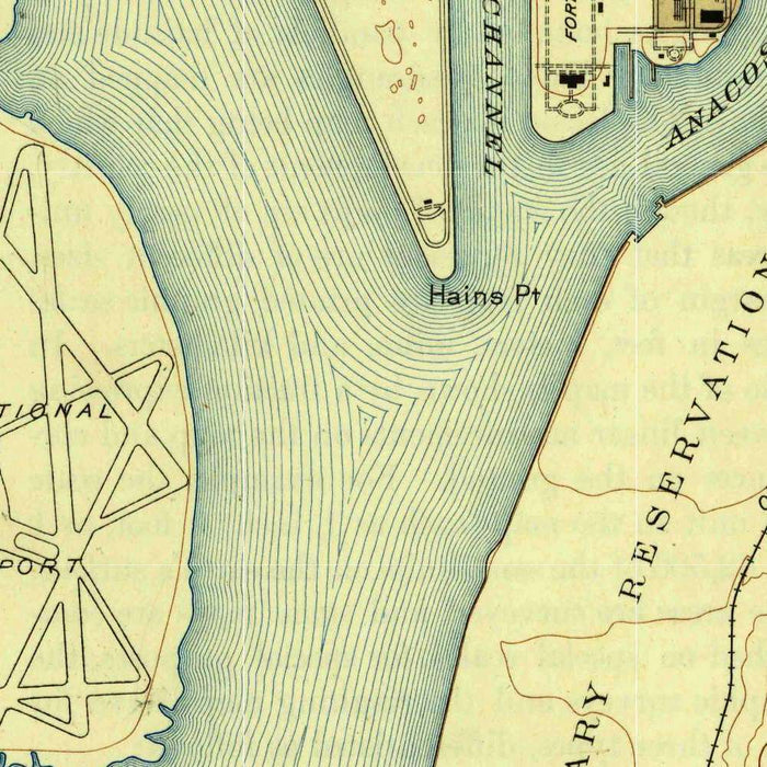 Old Map of Alexandria, Virginia by USGS, 1945 – Potomac River & Washington, D.C.