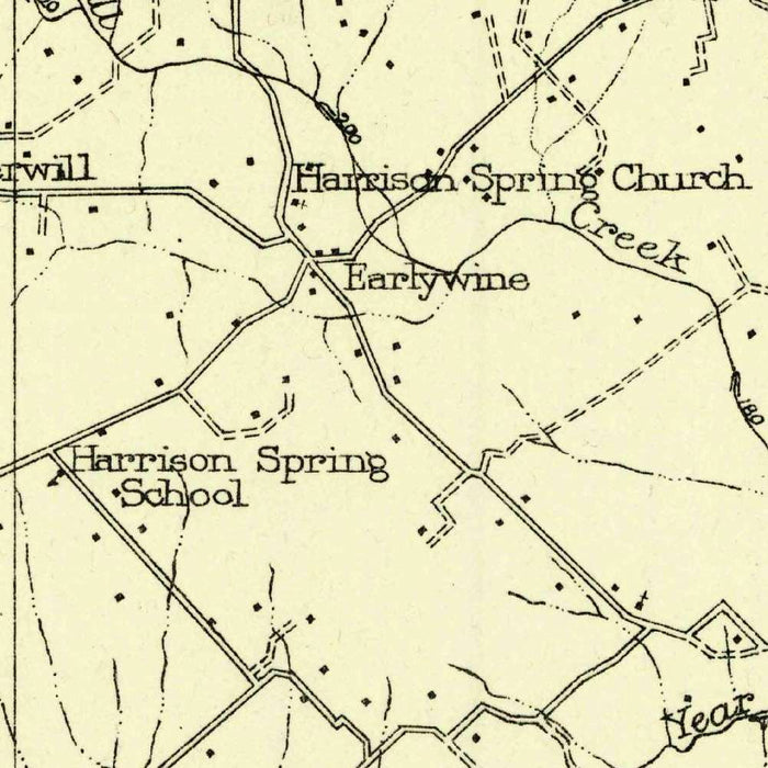 Old Map of Brenham, Texas by USGS, 1930 – Chappell Hill, Washington & Independence