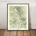 Old Map of Capitol Reef, Utah by USGS, 1952 – Fruita, Waterpocket Fold & Sulphur Creek