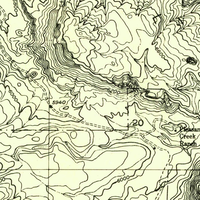 Old Map of Capitol Reef, Utah by USGS, 1952 – Fruita, Waterpocket Fold & Sulphur Creek