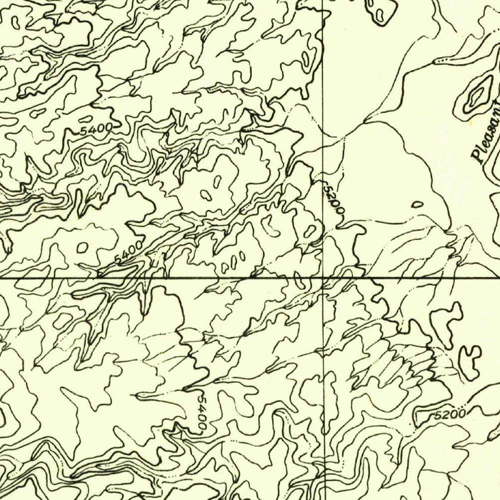 Old Map of Capitol Reef, Utah by USGS, 1952 – Fruita, Waterpocket Fold & Sulphur Creek