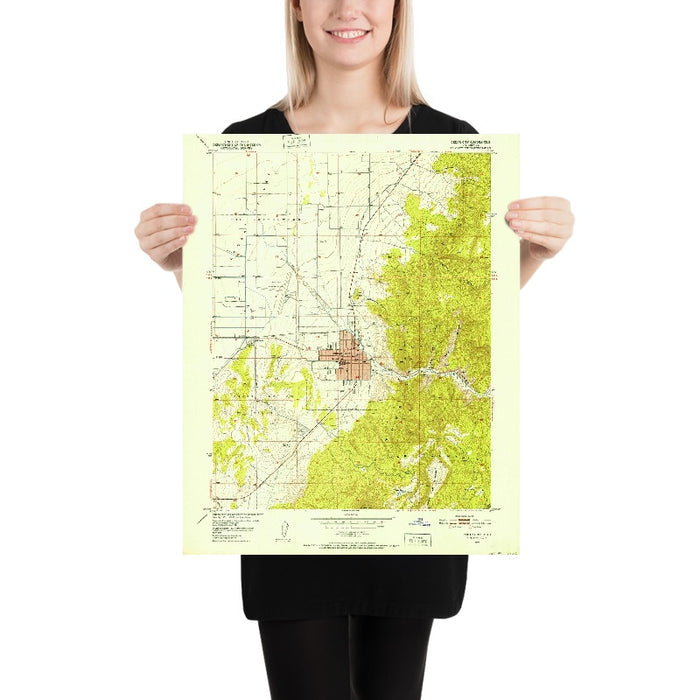 Old Map of Cedar City, Utah by USGS, 1950 – The Cottonwoods & Cedar Valley