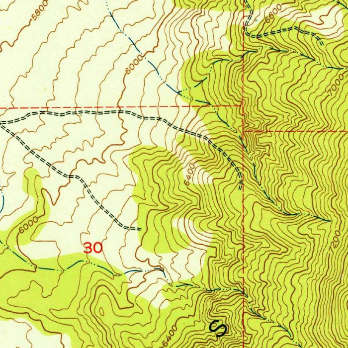 Old Map of Cedar City, Utah by USGS, 1950 – The Cottonwoods & Cedar Valley