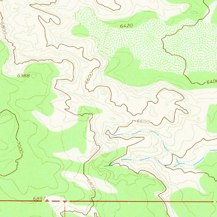 Old Map of Escalante, Utah by USGS, 1964 – Escalante River & Big Flat