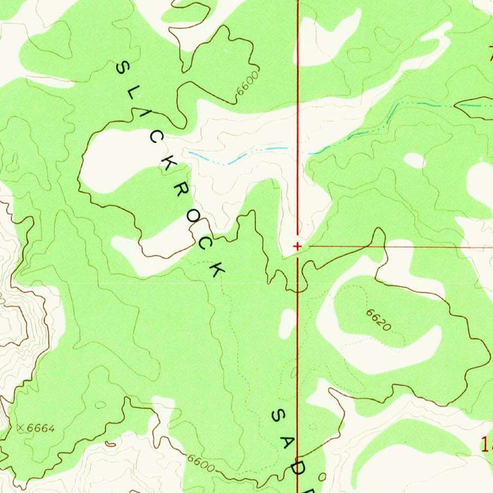 Old Map of Escalante, Utah by USGS, 1964 – Escalante River & Big Flat