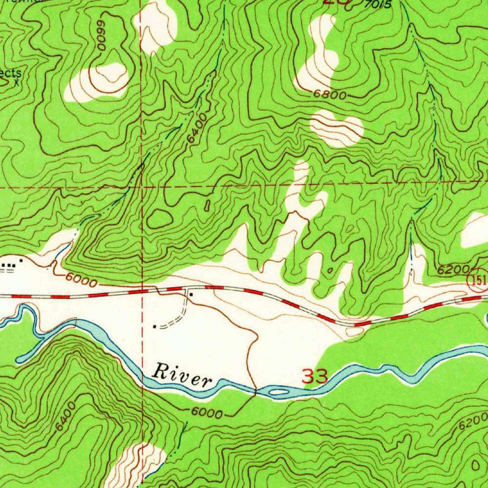 Old Map of Heber City, Utah by USGS, 1955 – Midway, Heber Valley & Deer Creek Reservoir
