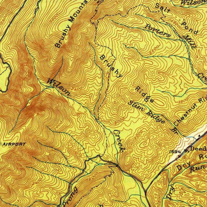 Old Map of Hot Springs, Virginia by USGS, 1949 – Clifton Forge, Jackson River & Bath County