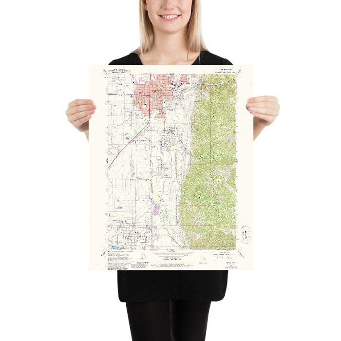 Old Map of Logan, Utah by USGS, 1961 – Cache Valley, Bear River & Logan Canyon