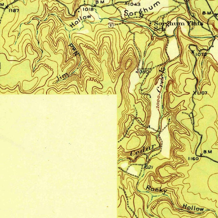 Old Map of Possum Kingdom Lake, Texas by USGS, 1931 – Brazos River, Graham & Breckenridge