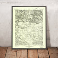 Old Map of Torrey, Utah by USGS, 1952 – Notom & Fish Springs