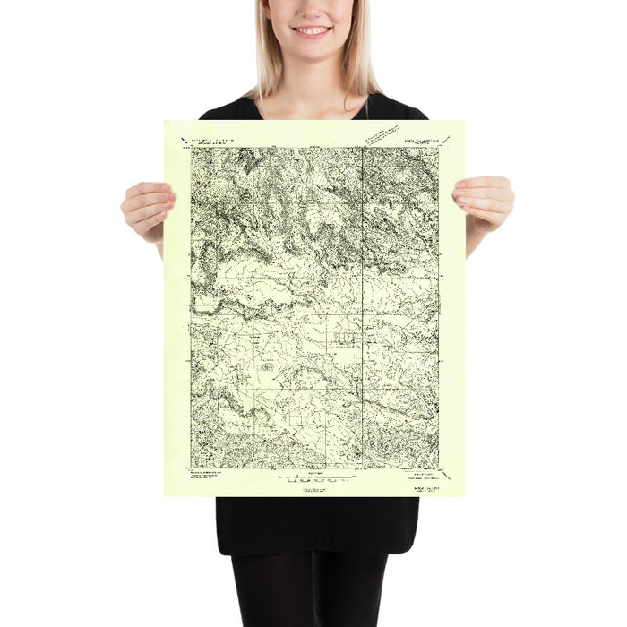 Old Map of Torrey, Utah by USGS, 1952 – Notom & Fish Springs