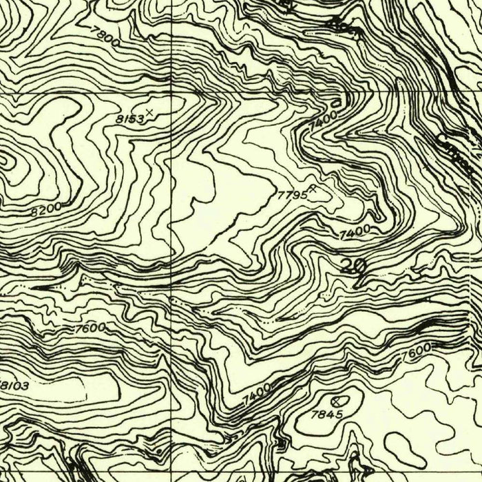 Old Map of Torrey, Utah by USGS, 1952 – Notom & Fish Springs