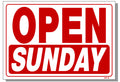 Open Sunday Sign, OP5